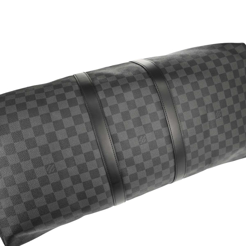 Louis Vuitton Keepall Bandouliere Damier Graphite Gray Canvas Bag