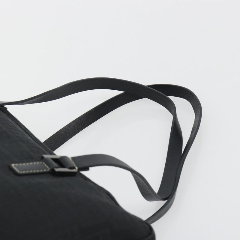 Fendi Shoulder Zucchino Canvas Black Bag