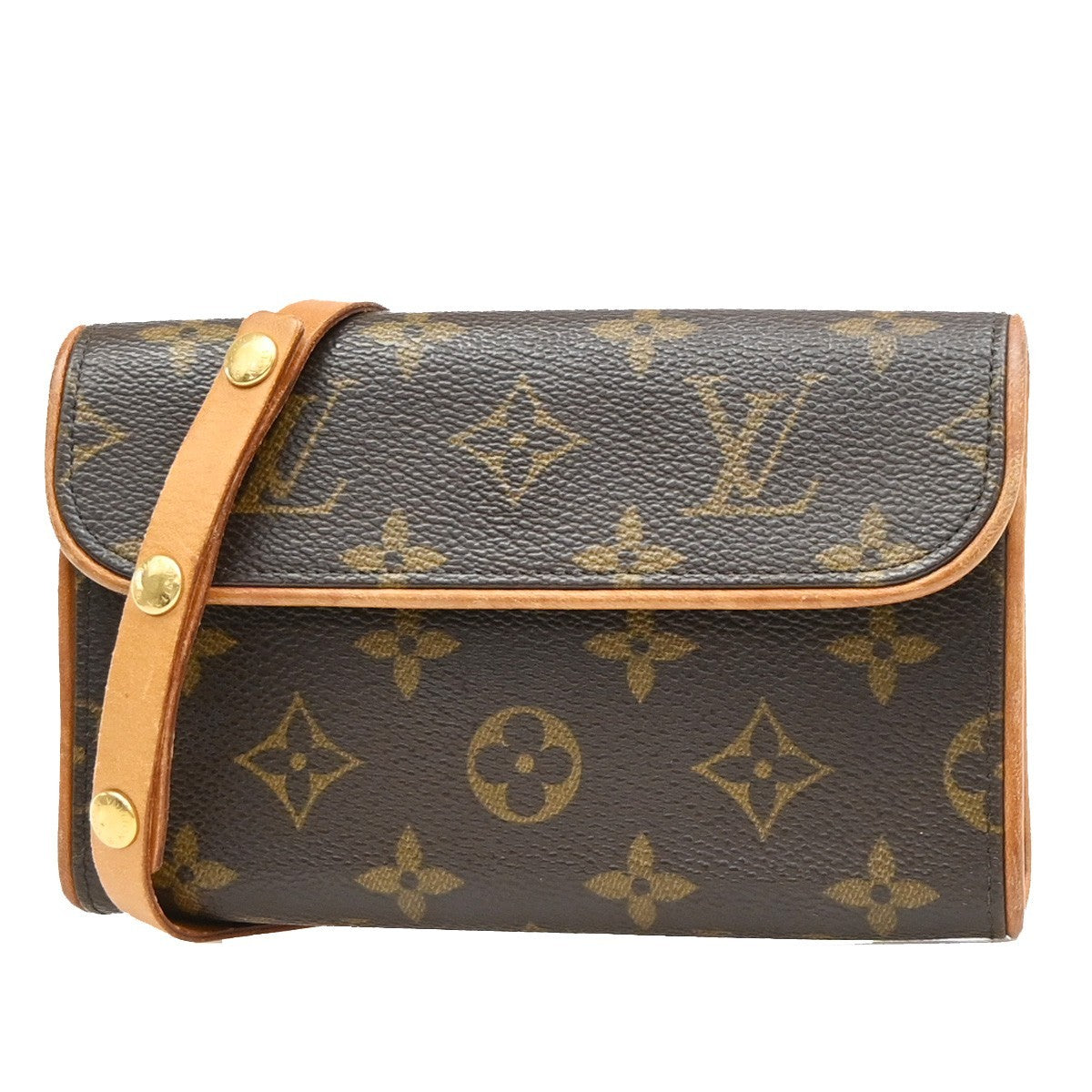 Louis Vuitton Florentine Pochette Canvas Brown Bag