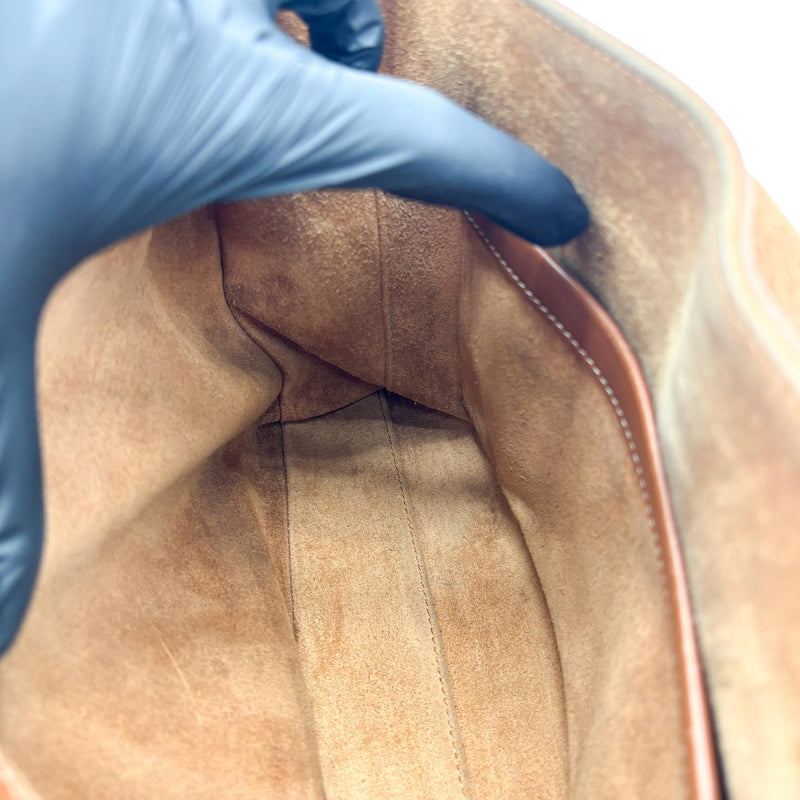 Celine Soft 16 Smooth Calfskin Brown Leather Bag
