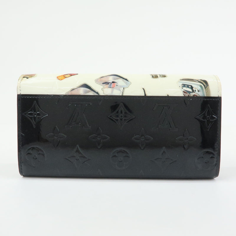 Louis Vuitton Sarah Wallet Nm Limited Edition Stickers Monogram Vernis Multicolour Patent_leather