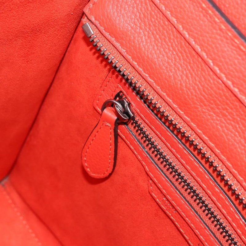 Celine Luggage Smooth Leather Red Bag