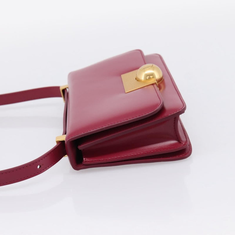 Bottega Veneta Bv Classic Smooth Calfskin Burgundy Leather Bag