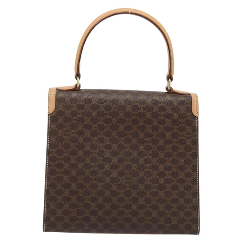 Celine Handbag Canvas Brown Bag