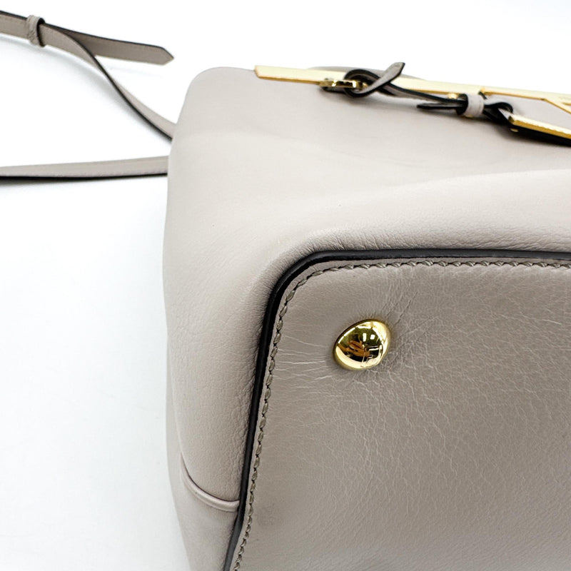 Fendi 2jours Leather Gray Bag