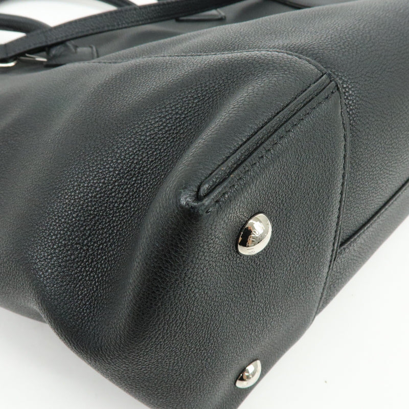 Louis Vuitton Soft Lockit Leather Black Bag