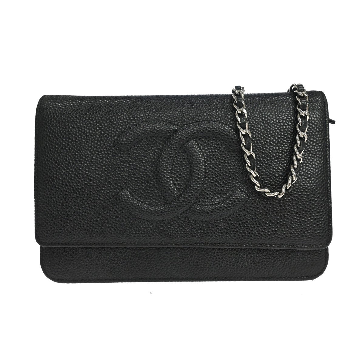 Chanel Timeless Wallet On Chain Caviar Black Leather Accessory