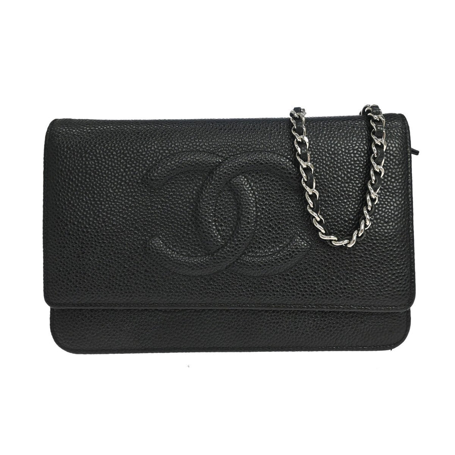 Chanel Timeless Wallet On Chain Caviar Black Leather Accessory