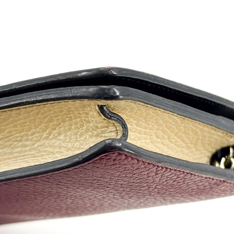 Gucci Soho Wallet On Chain Leather Red Bag