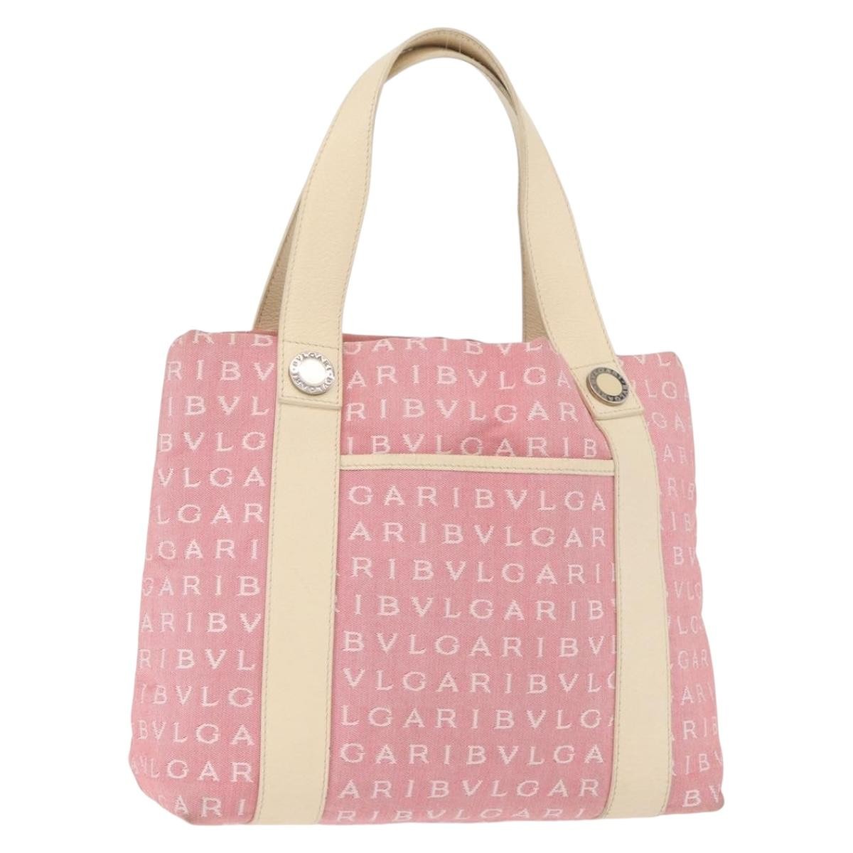 Bvlgari Logomania Canvas Pink Bag