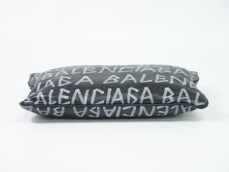 Balenciaga Graffiti Leather Black Bag