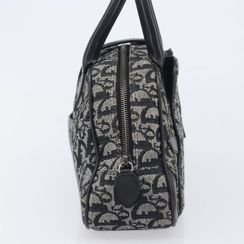 Christian Dior Trotter Double Saddle Canvas Black Bag