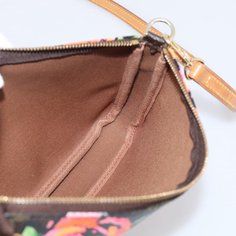 Louis Vuitton Pochette Accessoires Limited Edition Monogram Roses Multicolour Canvas Bag