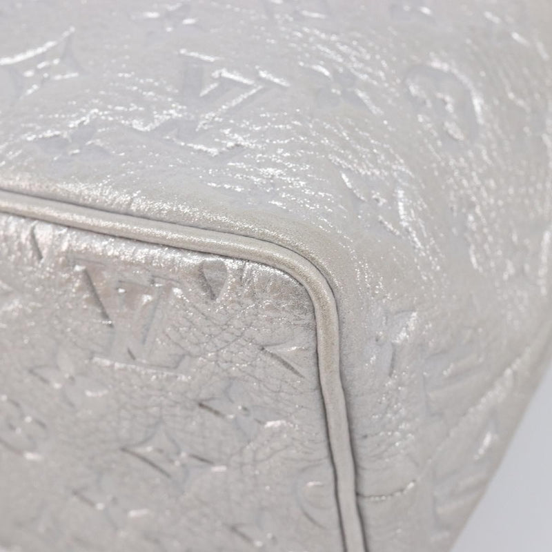 Louis Vuitton Halo Limited Edition Shimmer Monogram Embossed Leather Silver Bag