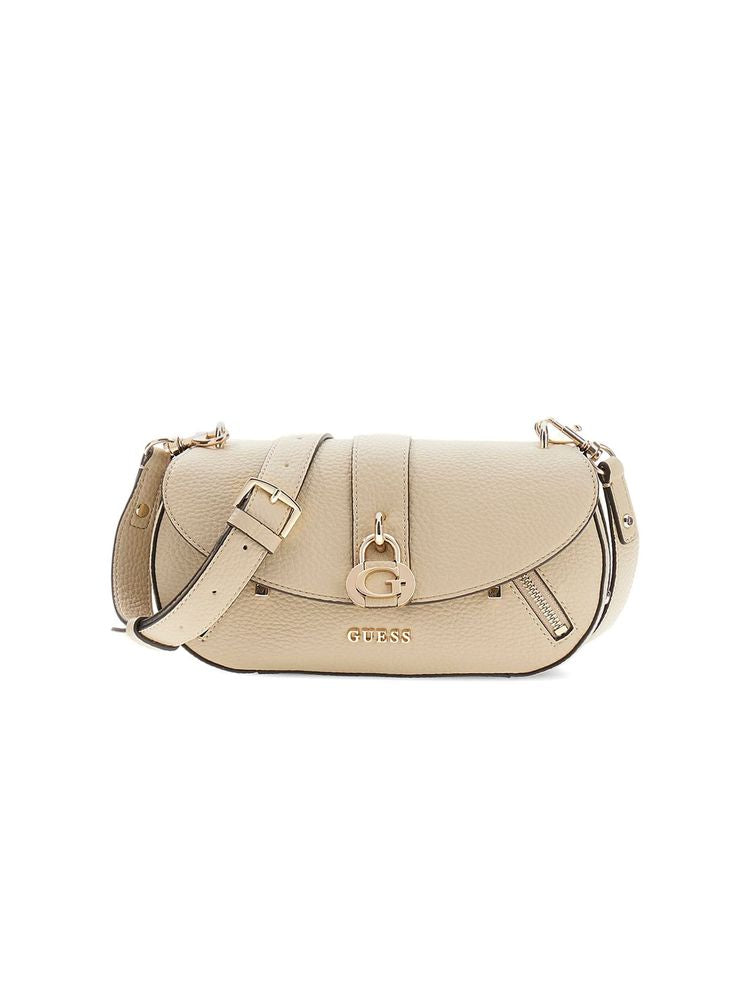 Guess Crossbody Bag — Beige Polyurethane