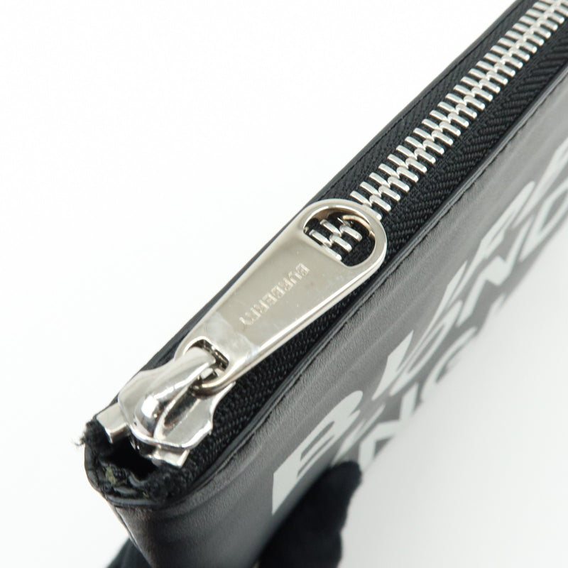 Burberry Logo Zip Printed Leather Black Bag