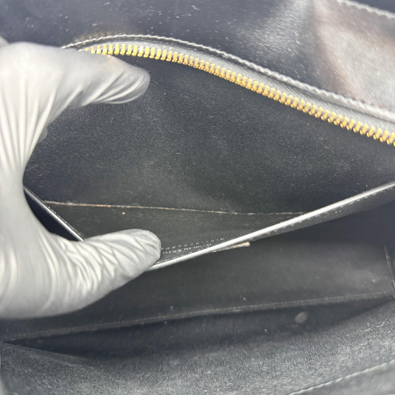 Saint Laurent Uptown Leather Black Bag