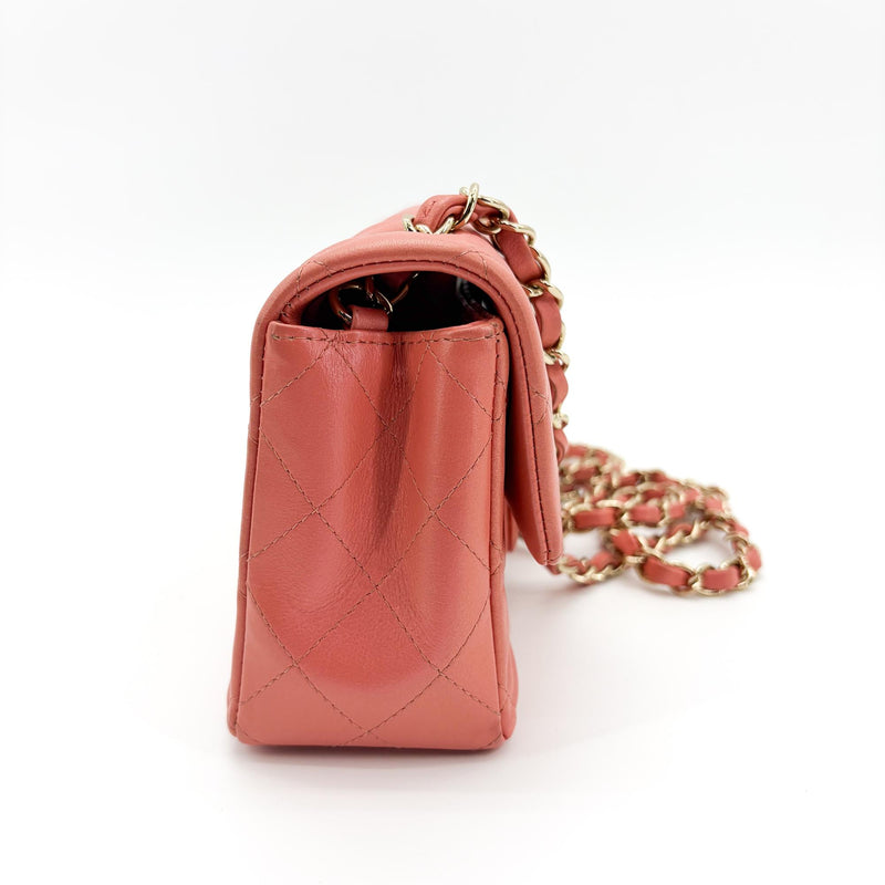 Chanel Classic Zip Quilted Iridescent Caviar Pink Leather Bag