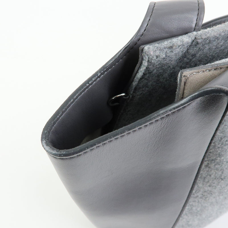 Stella Mccartney Alter Faux Leather Gray Canvas Bag