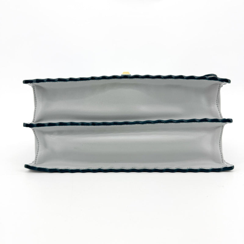 Fendi Kan I Leather Gray Bag