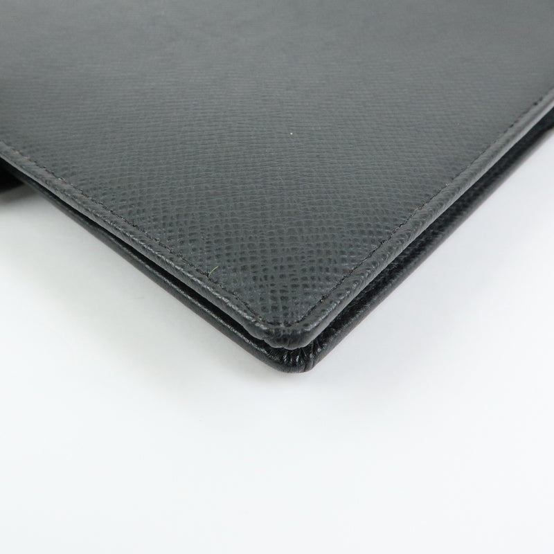 Louis Vuitton Ring Agenda Cover Taiga Leather Gray Bag
