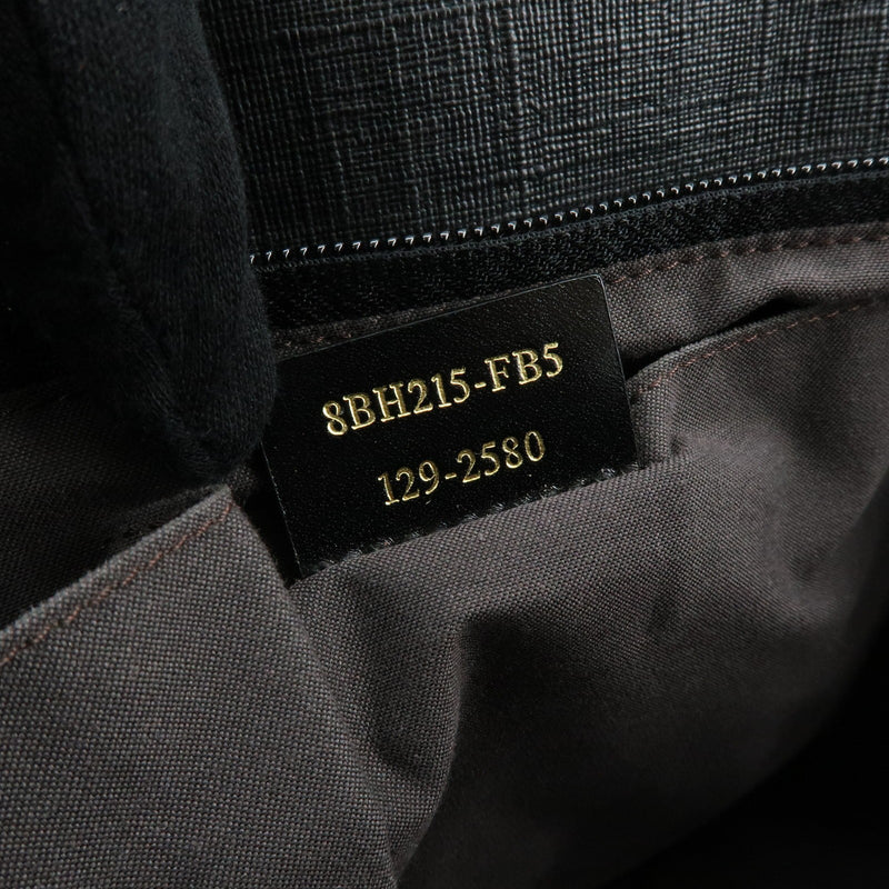 Fendi Superstar Zucchino Coated Canvas Black Bag