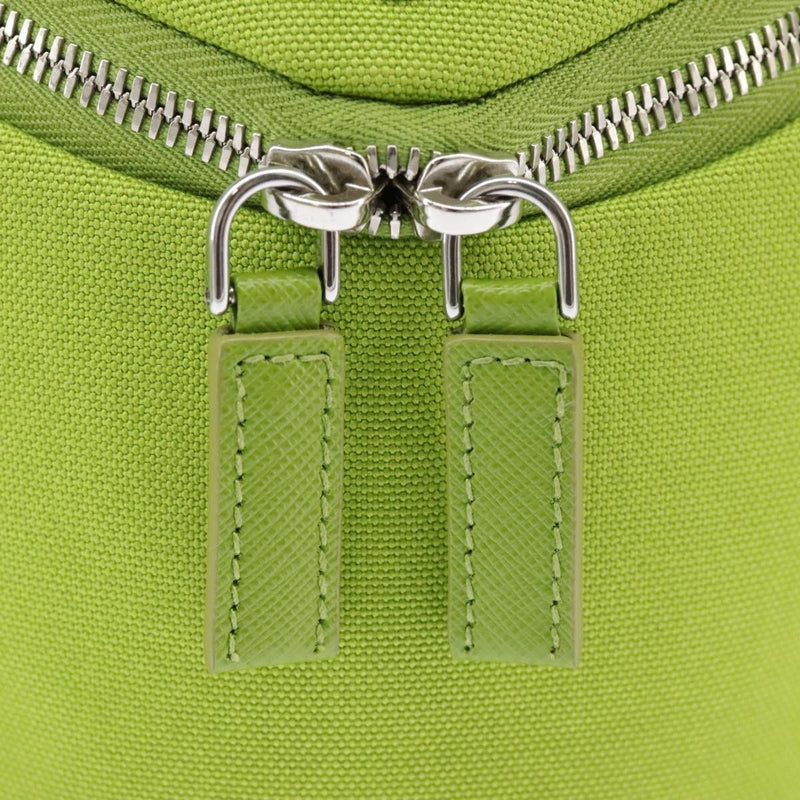 Prada Zipped Triangle Canvas Green Bag