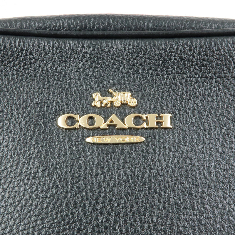Coach Shoulder Leather Black Bag
