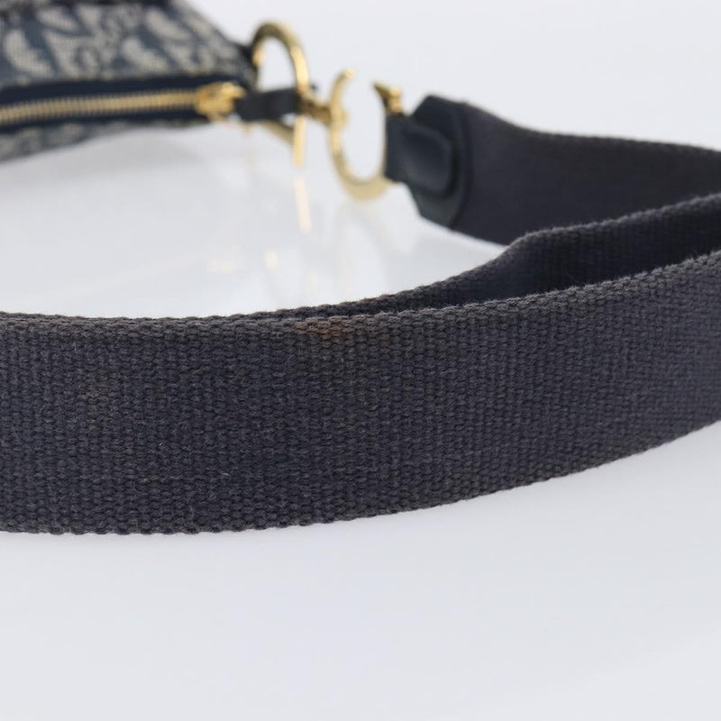 Christian Dior Saddle Messenger Oblique Canvas Navy