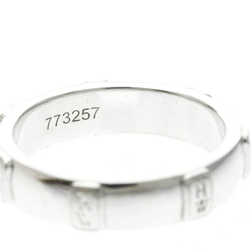 Harry Winston Hw Logo Band 18k White Gold With Diamond Silver White_gold Bijoux