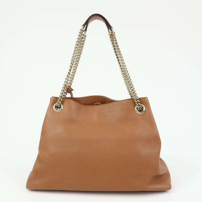 Gucci Soho Chain Strap Leather Brown Bag