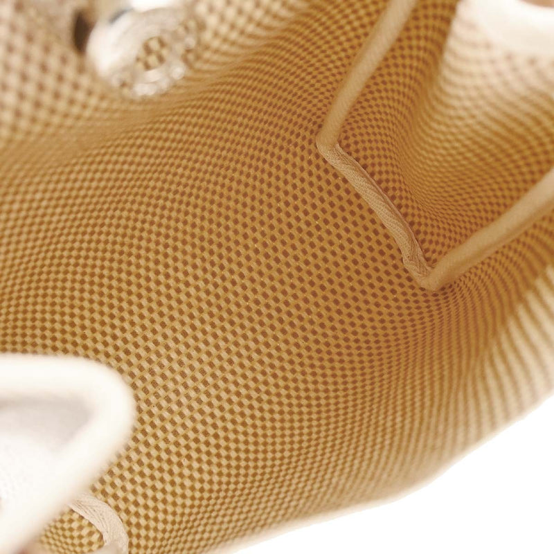 Hermes Herbag Toile And Leather Beige Canvas Bag