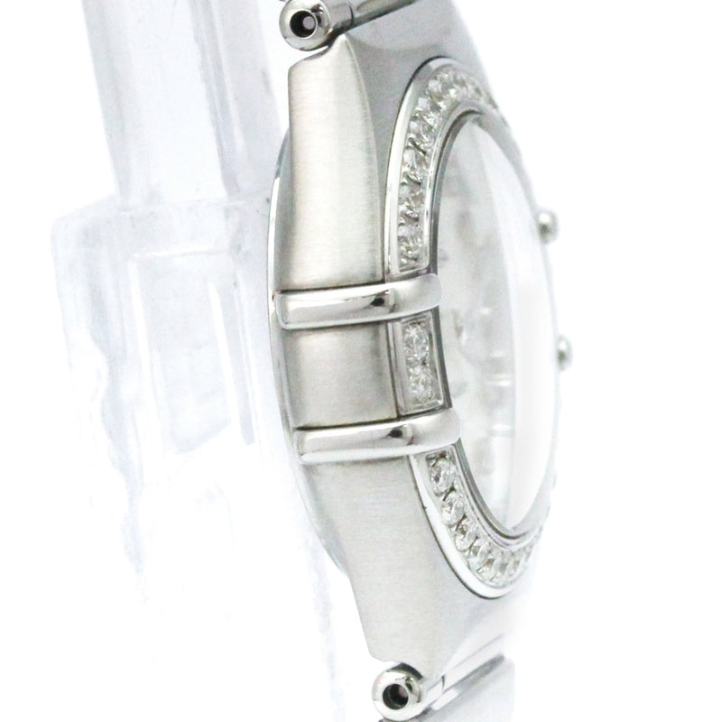 Omega Constellation Quartz Stainless Steel With Diamond Bezel And Markers Watches