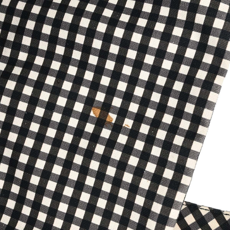 Chanel Weekender Gingham Print Canvas Black Bag