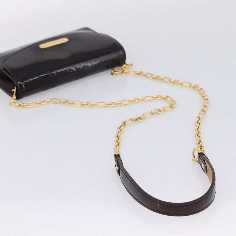 Louis Vuitton Bel Air Pochette Monogram Vernis Burgundy Patent_leather Bag