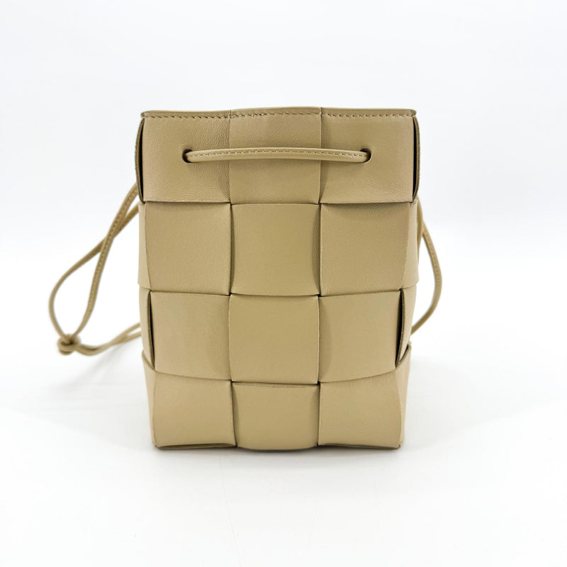 Bottega Veneta Cassette Leather Beige Bag