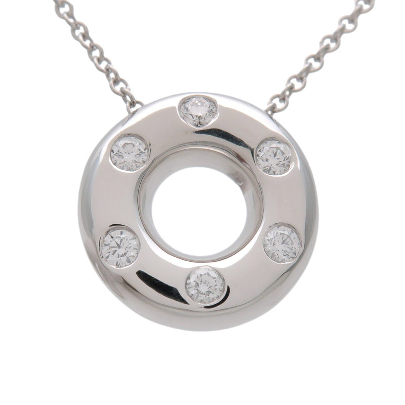 Tiffany & Co. Etoile Circle Donut Pendant Platinum With Diamonds Silver Bijoux