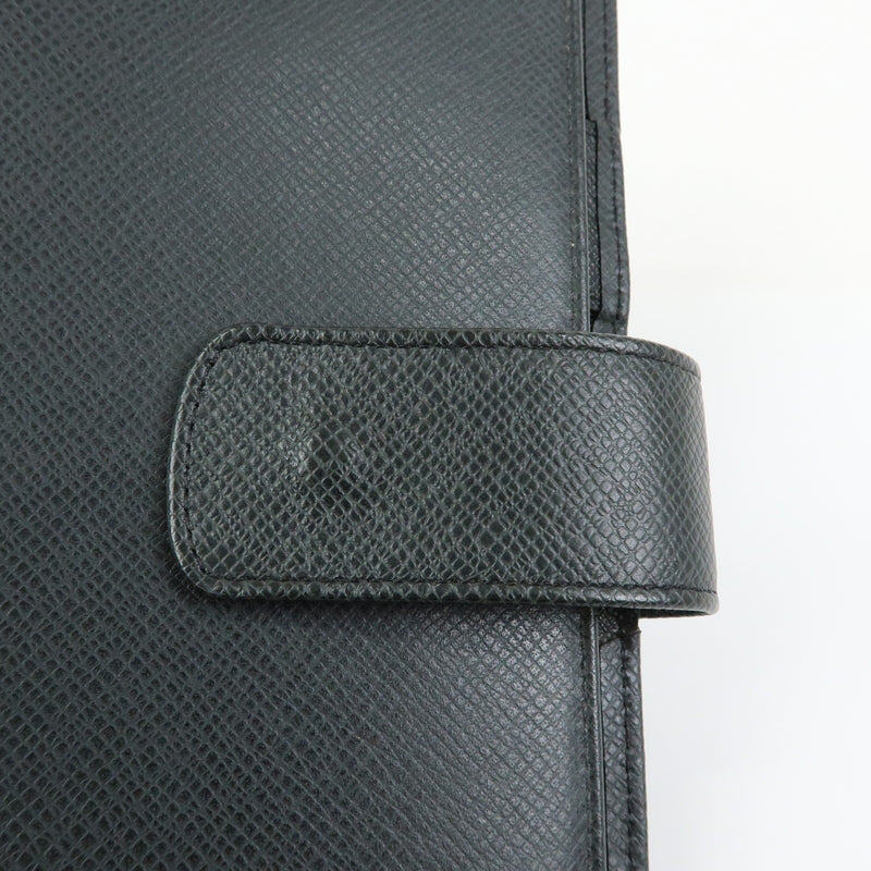 Louis Vuitton Ring Agenda Cover Taiga Leather Gray Bag