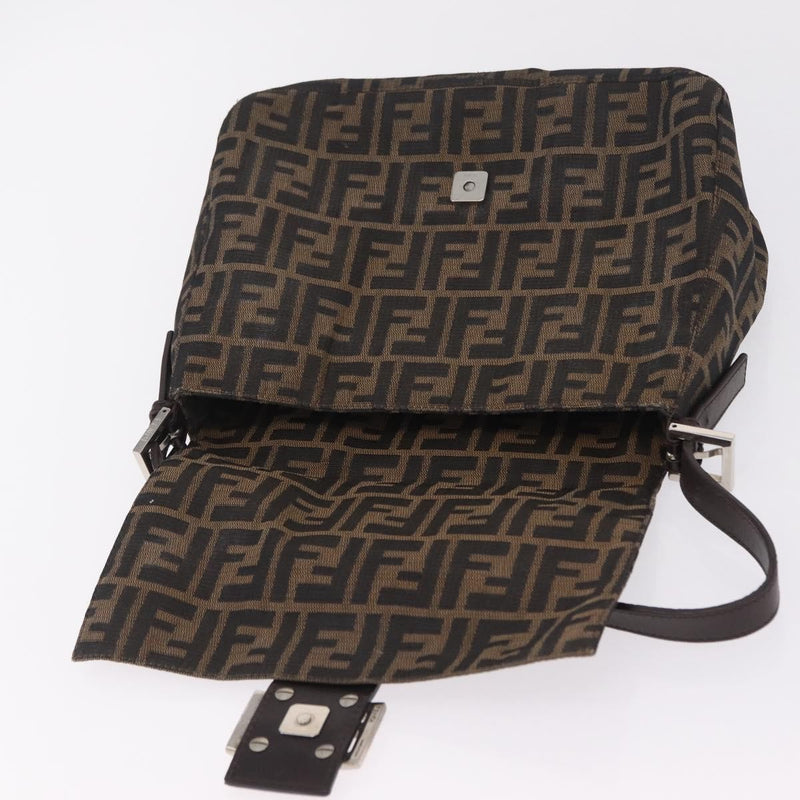 Fendi Zucchino Mamma Baguette Canvas Multicolour Bag