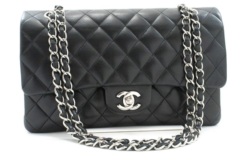 Chanel Classic Bowler Quilted Caviar Black Leather Bag