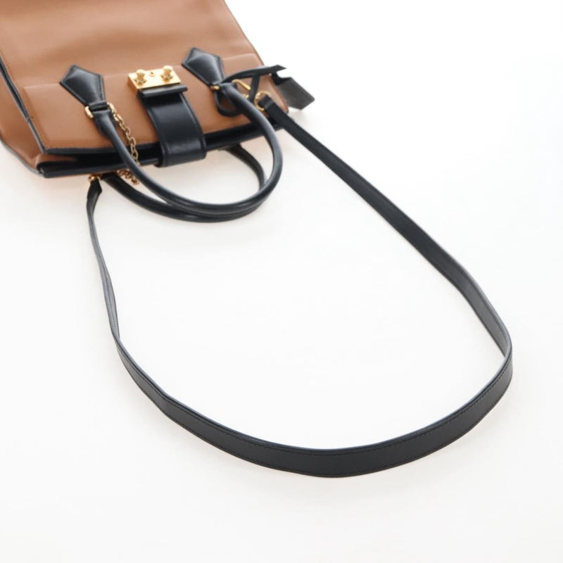 Louis Vuitton Cour Marly Leather With Studded Detail Beige Bag