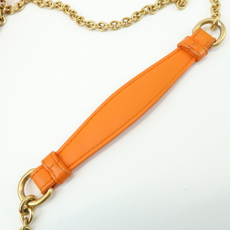 Bottega Veneta Olimpia Intrecciato Nappa Orange Leather Bag