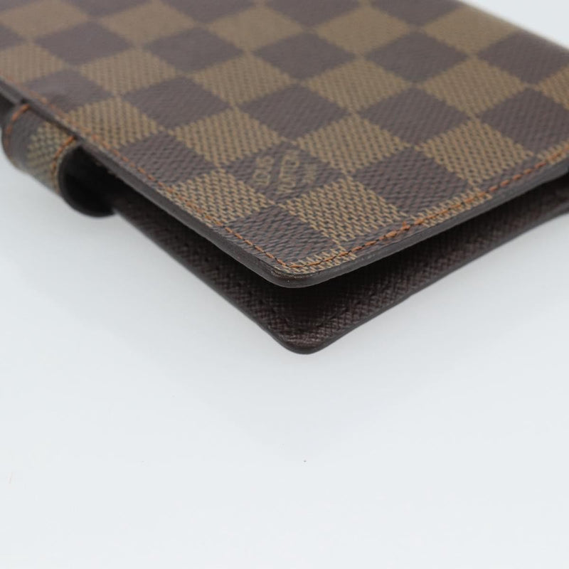 Louis Vuitton Ring Agenda Cover Damier Brown Canvas Bag