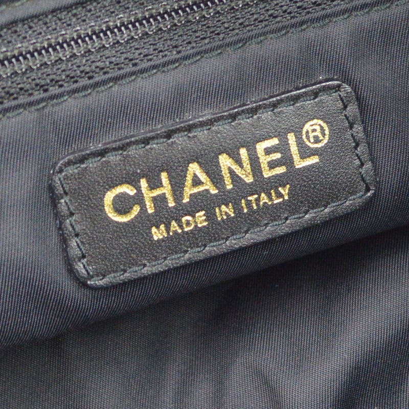 Chanel Travel Line Boston Nylon Black Bag
