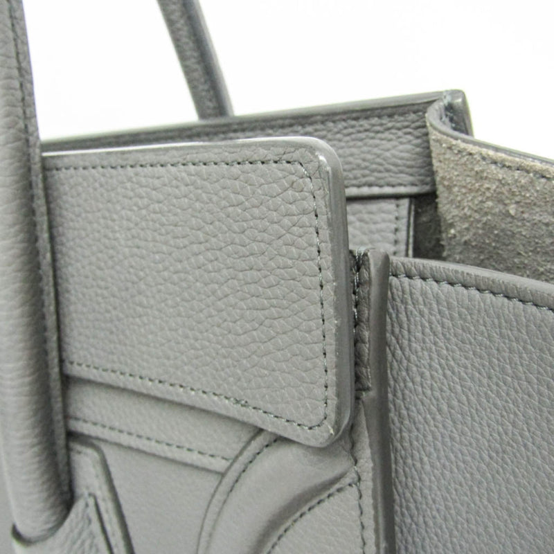 Celine Luggage Smooth Leather Gray Bag