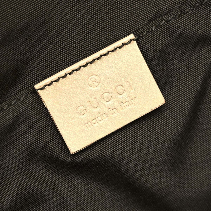 Gucci Bamboo Frame Satchel Gg Canvas Beige