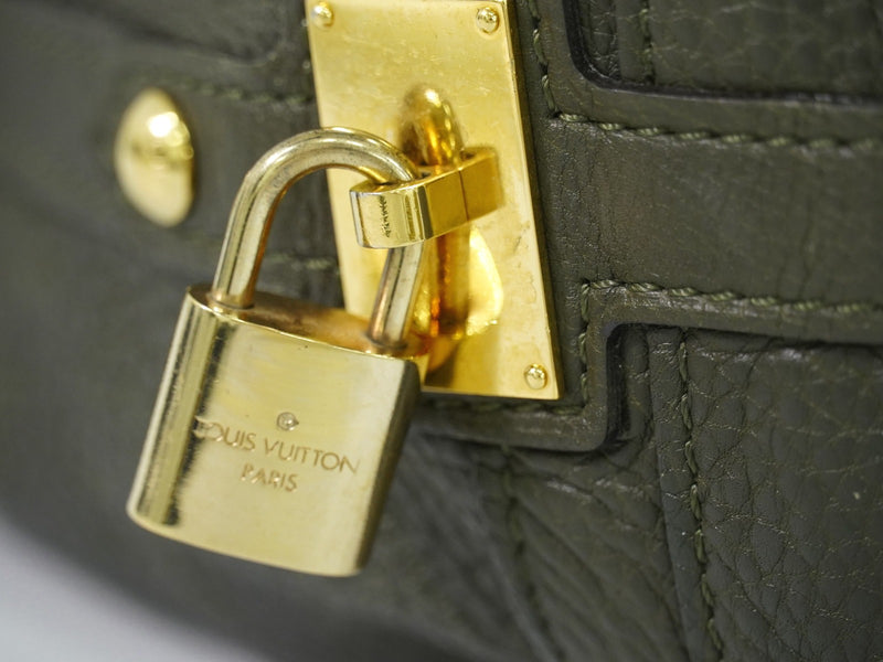 Louis Vuitton Stellar Mahina Leather Khaki Bag