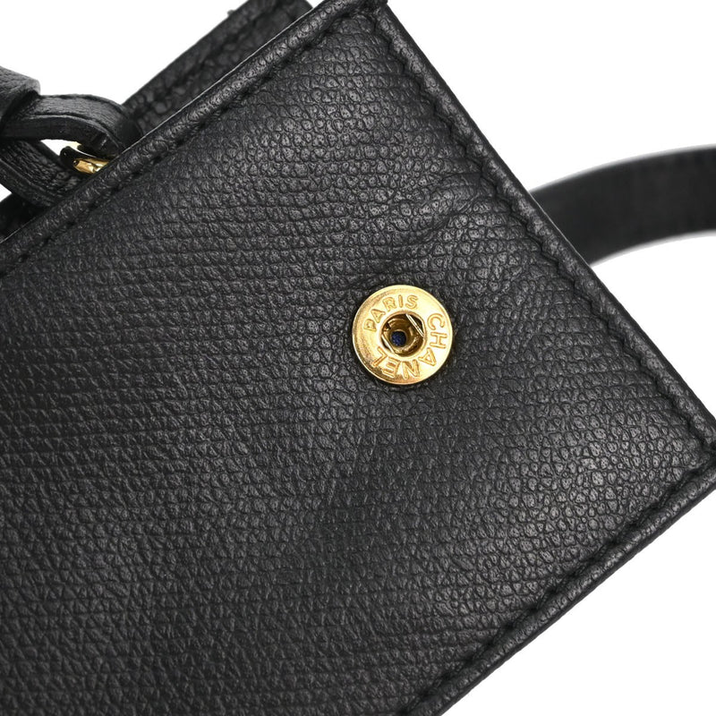Chanel Cigarette Case Caviar Black Leather Bag
