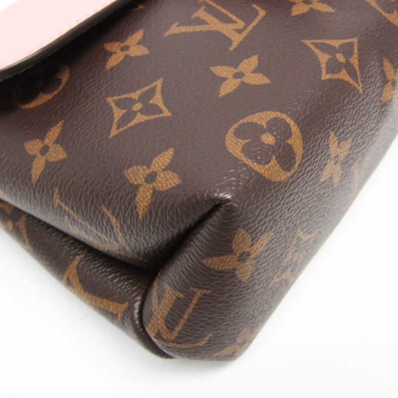 Louis Vuitton Locky Monogram Canvas With Leather Brown Bag