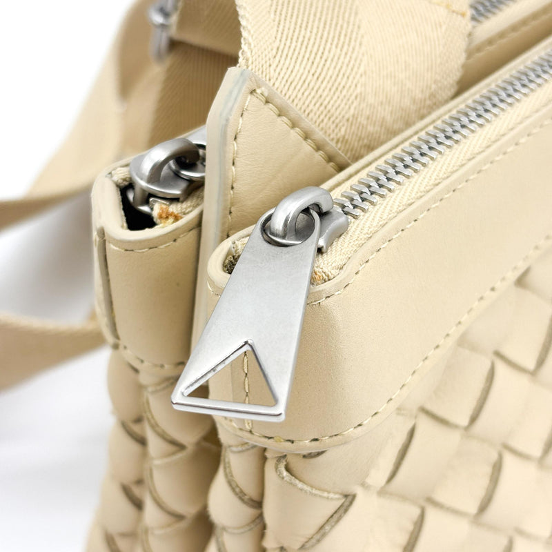 Bottega Veneta Duo Intrecciato Nappa Beige Leather Bag